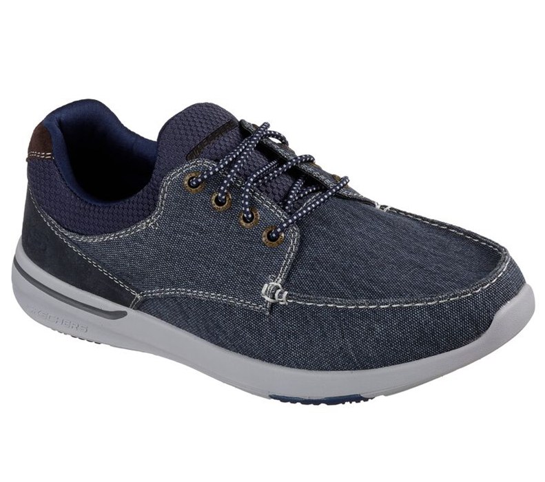 Skechers Relaxed Fit: Elent - Mosen - Mens Slip On Shoes Navy [AU-NH5770]